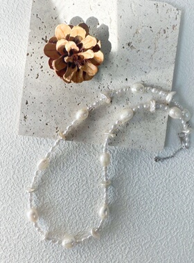 星光点点-浮光拾贝天然珍珠项链巴洛克珍珠项链法式浪漫优雅温柔