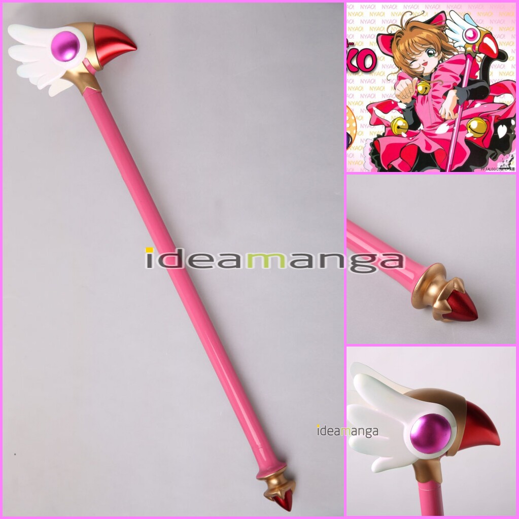 cosplay魔卡少女樱百变小樱cardcaptor sakura木之本樱鸟头魔法杖