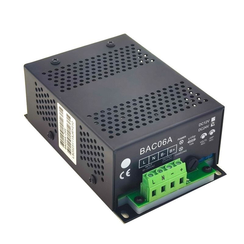BAC06A柴油发电机组开关电源自动蓄电池浮充器12v24v电瓶充电器
