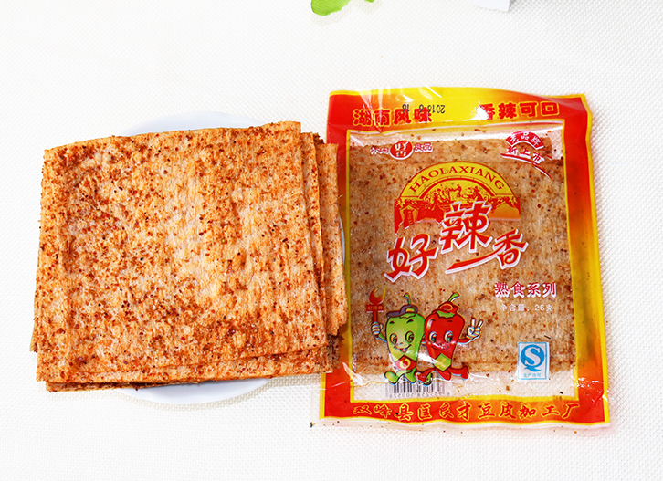 双峰好辣香麻辣片80后儿时怀旧豆皮片辣片辣条零食湖南熟食22克