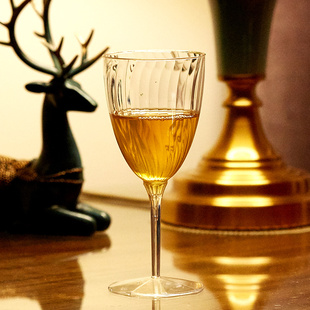 一次性高档高脚杯红酒杯宴会鸡尾酒杯饮水杯试吃甜品杯餐厅茶歇杯