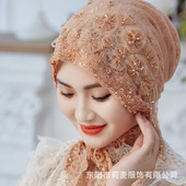 头巾女回帽子流苏包头帽女民族风帽子纱巾盖头头套披肩飘带遮发帽