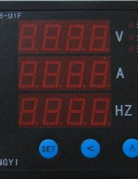 变送器三相电流表HBAA3-F120入5A电压多功能仪表显示可设置变比