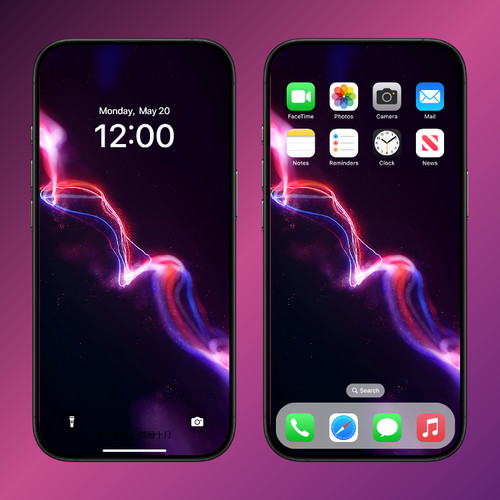 粒子科技感苹果手机ios动态壁纸iPhone 4K超高清安卓手机动态壁纸