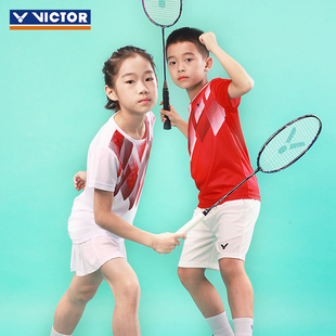victor威克多羽毛球服儿童T恤短袖 胜利青少年比赛服透气吸汗速干