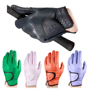 新款高尔夫手套全羊皮男女同款情侣手套防晒舒适透气耐磨训练手套