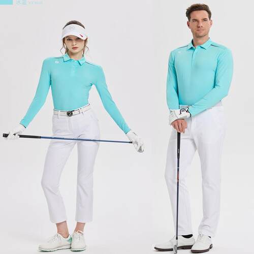 高尔夫服装长袖T恤男女同款POLO
