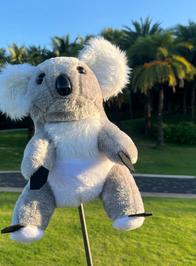 高尔夫杆头套1号木DRIVER保护套动物卡通可爱毛绒golf head cover