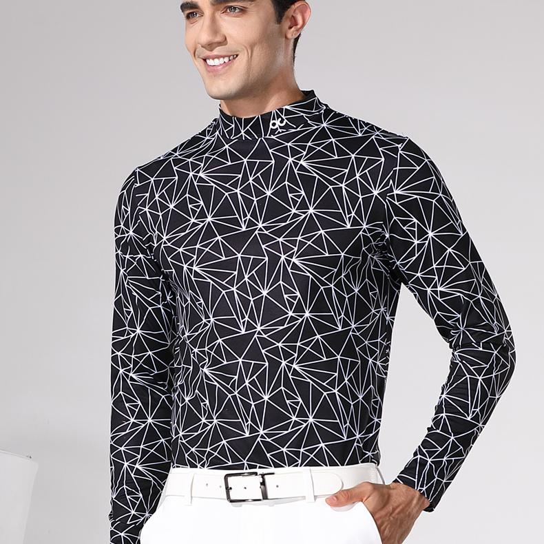 高尔夫男打底衫秋冬保暖长袖T恤