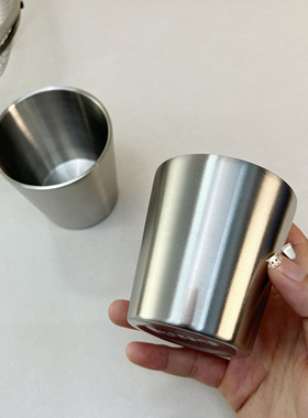 【橙姐同款】304不锈钢儿童牛奶杯直饮随手杯双层防烫隔热小酒杯