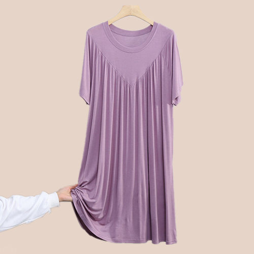 宽松显瘦百褶裙夏季新款大码休闲