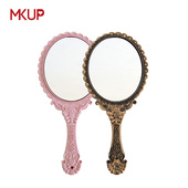 欧式 复古手柄镜手持镜手拿镜中号椭圆形宫廷风公主化妆镜手持镜子