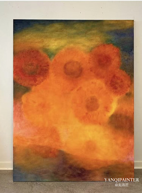 高级感复古朦胧暖色调纯手绘油画