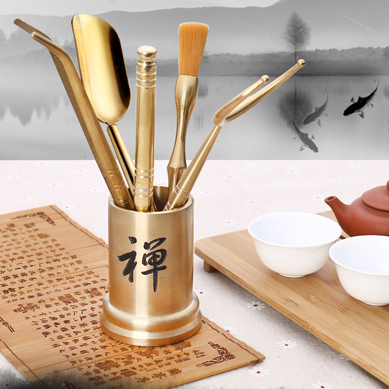 茶道六君子镊子夹子茶具配件图片