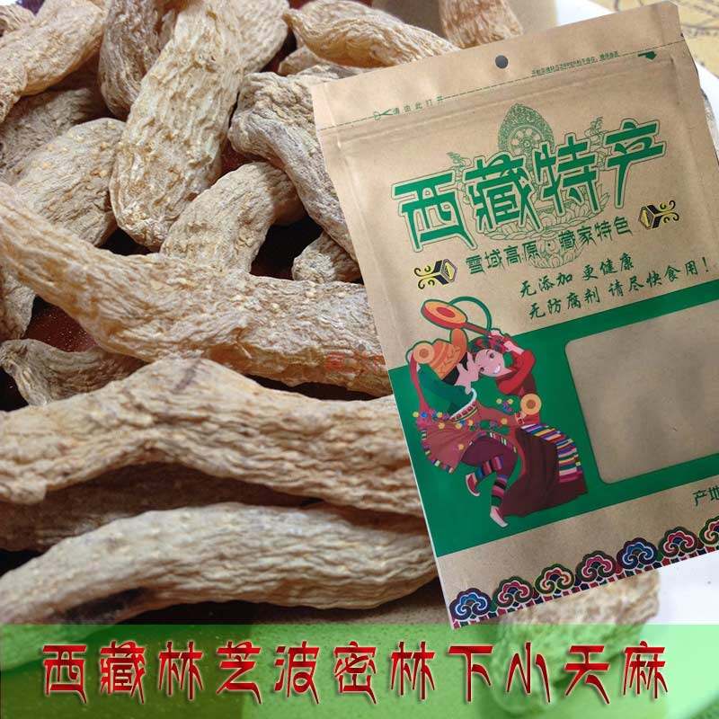 2024西藏波密天麻林下种植小天麻冬天麻整个干货500克特产林芝