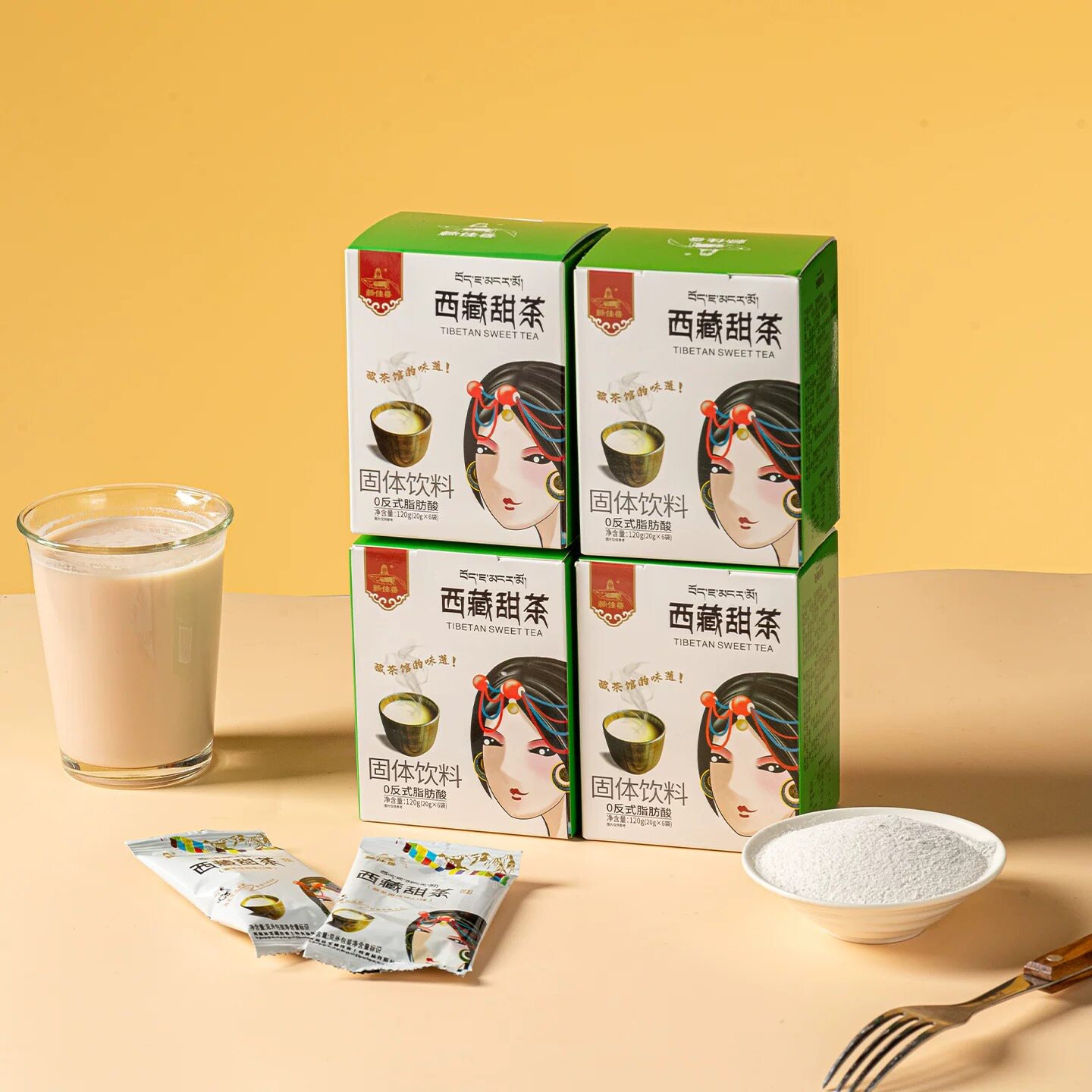 西藏甜茶藏佳香甜茶速溶冲泡奶茶西藏特产网红奶茶内6小包