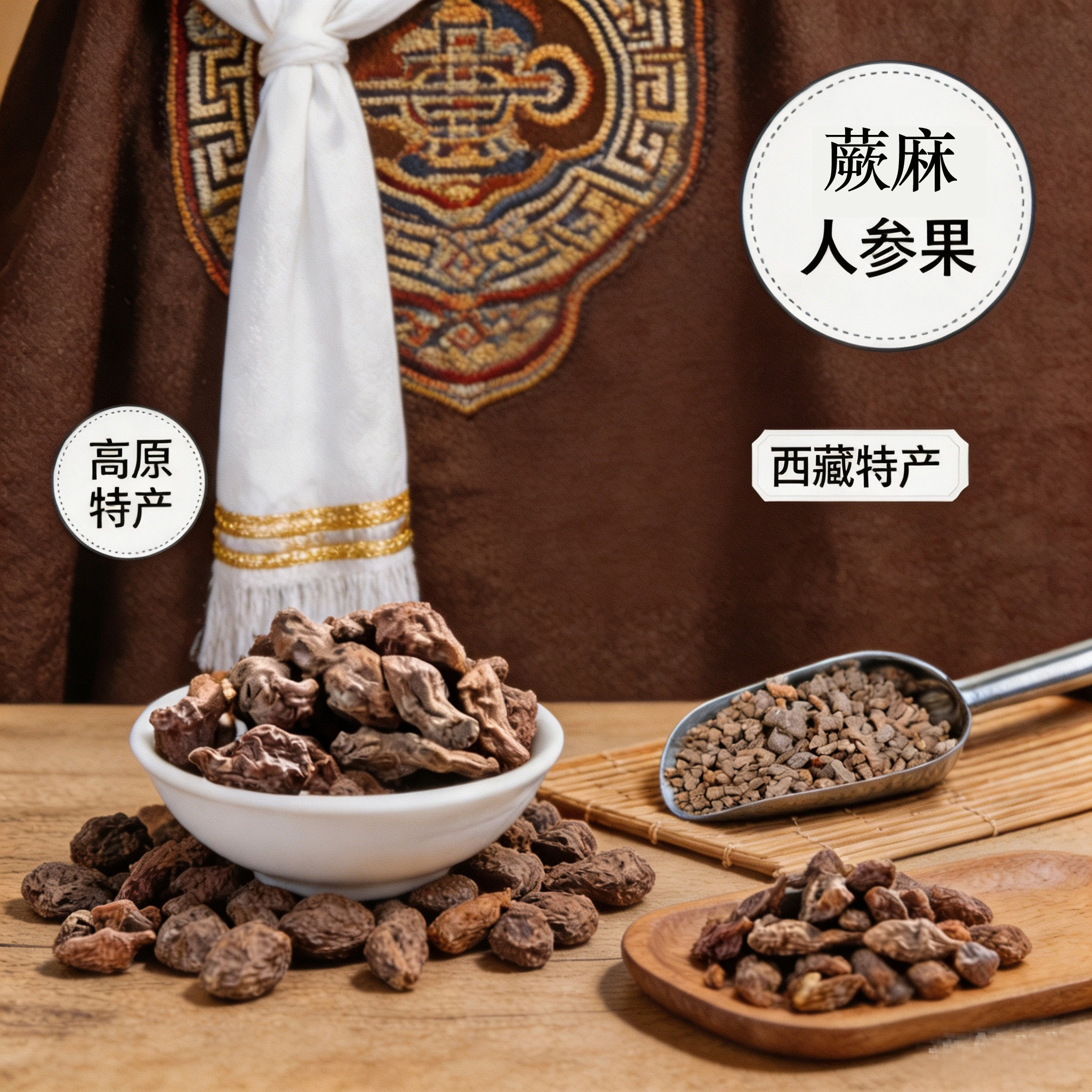 西藏蕨麻高原人参果自然晾晒滋补煲汤泡酒非青海甘肃500g包邮天然