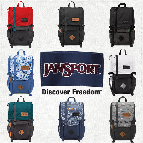 JanSport男户外多功能电脑双肩包