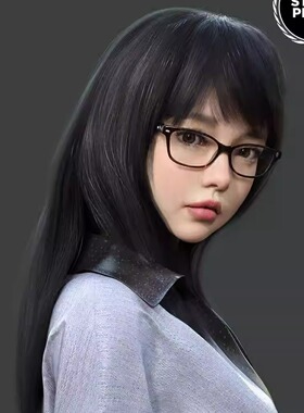 DAZ dForce Nirv Straight Long HairG8,G8.1F女性长发(仅发型)IM