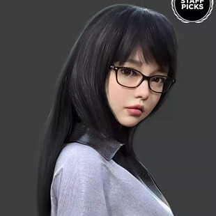 Straight DAZ Nirv G8.1F女性长发 仅发型 HairG8 dForce Long