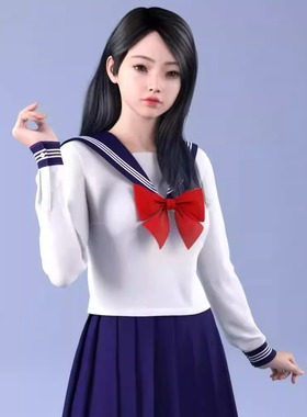 dForce HnC24 JP School Uniform Outfits for G9 制服(仅服装)IM