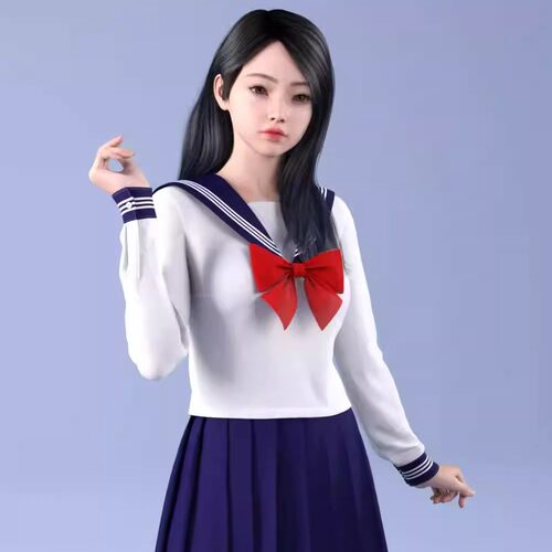 dForce HnC24 JP School Uniform Outfits for G9 制服(仅服装)IM