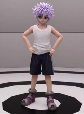 daz资源  Killua Zoldyck 卡通小男孩体型,发型,服装 [非IM]