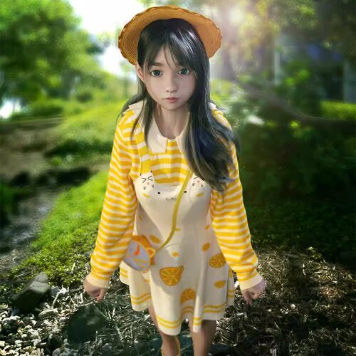 DAZ资源 dForce SY Cute Suspender Skirt G8F女孩套装(仅服装)IM
