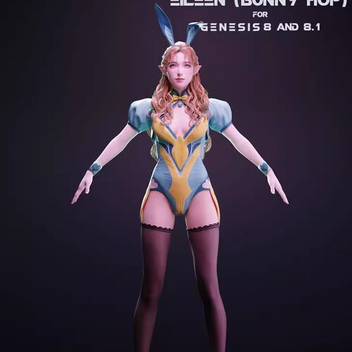 DAZ资源 Eileen For G8F,G8.1F 少女体型,发型,服装合集 (非IM)