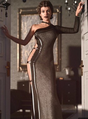 DAZ资源  dForce Twilight Outfit for G8F 亚系旗袍 (仅服装) IM