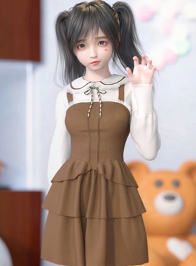 daz资源  dForce SU Cute Dress  美少女连衣裙 (仅服装) [ IM ]