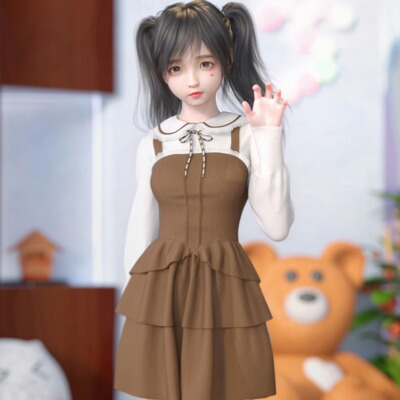 daz资源  dForce SU Cute Dress  美少女连衣裙 (仅服装) [ IM ]