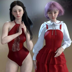 DAZ资源 Phoebe Genesis for 仅体型 少女体型