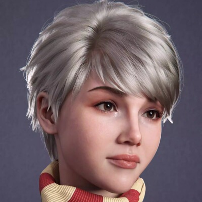 dForce AK Handsome Hair for G9,G8, G8.1 帅酷短发 (仅发型) IM