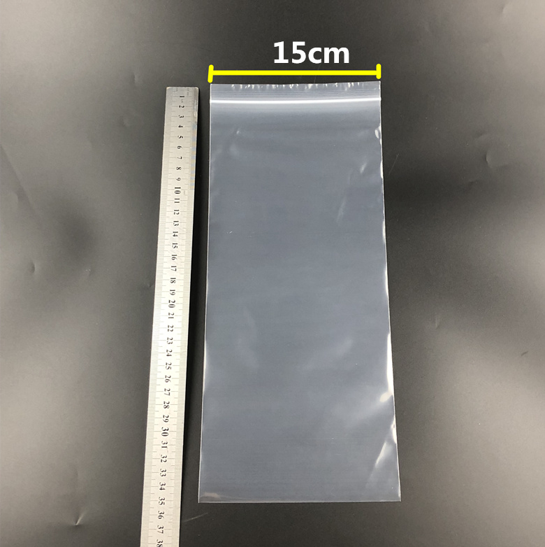 pe长形自封袋15*35cm*12丝加厚透明食品干货鱿鱼密封包装袋50个价
