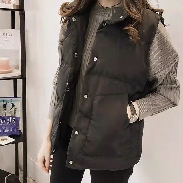 2024新款宽松棉马甲女秋冬新款学生韩版外穿室保暖背心外套小个子,女装/女士精品,马夹,淘宝优惠券,粉丝福利购,淘宝优惠卷