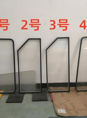 酒店男厕小便池不锈钢隔板高档酒店卫生间尿斗挡板玻璃隔断屏风