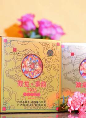 三鹤六堡茶2025年双龙•承韵500克特级2022年陈化黑茶广西特产