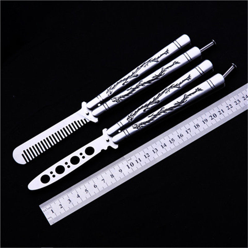 csgo蝴蝶折叠刀未开刃成人户外训练耍刀小刀创意表演蝴蝶梳甩手刀