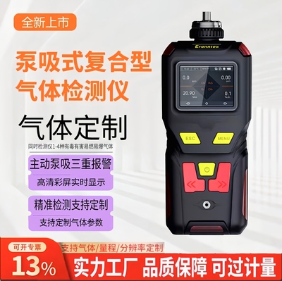 泵吸式甲硫醇浓度检测仪六氟化硫乙烯氩气甲胺便携复合型检测仪