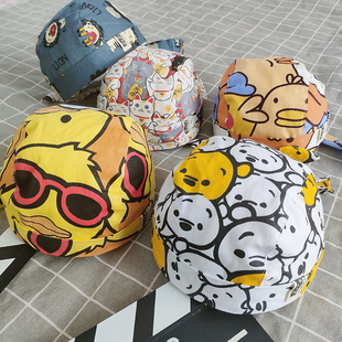 春秋百搭纯棉头巾潮韩版婴儿帽子男女宝宝海盗帽网红全棉儿童帽子