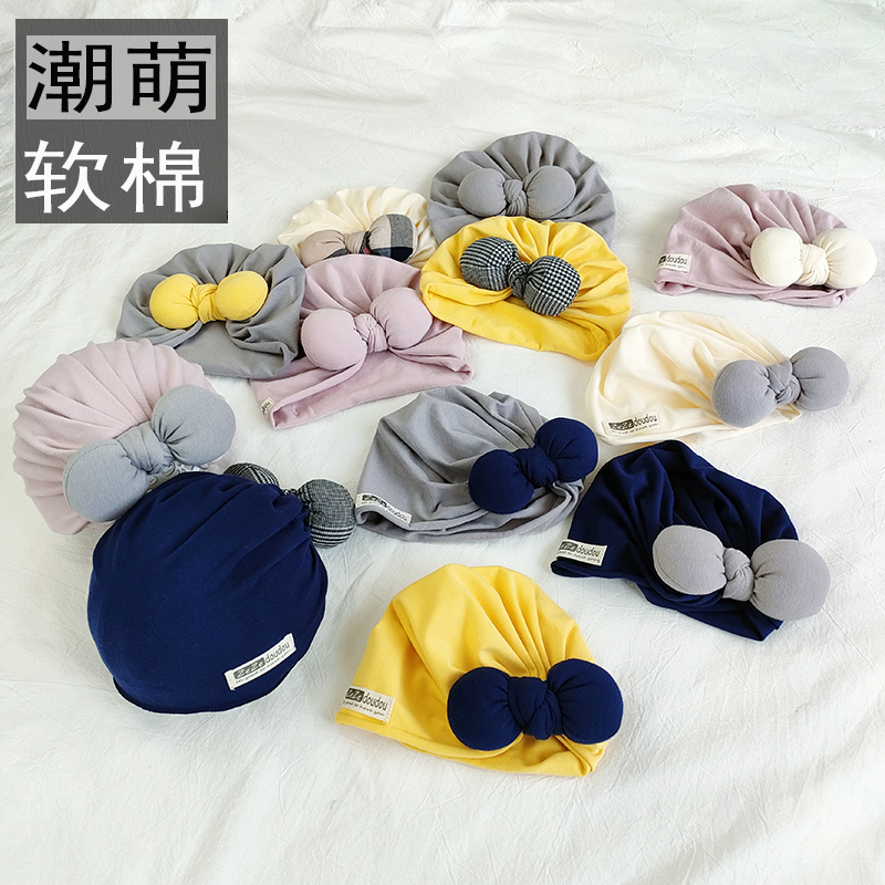 泽泽逗逗纯棉舒适透气海盗帽软薄