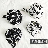 春夏秋冬纯棉宝宝头巾潮韩版 婴儿帽子男女宝宝海盗帽网红全棉儿童