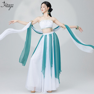 飞天汉服古典舞异域风情飘逸仙气敦煌飞天表演服中国风演出服套装