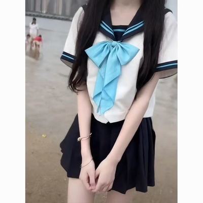 原创日系jk制服学院校供水手服