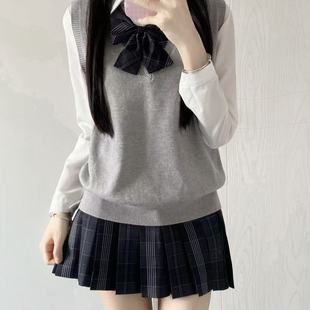 鬼鬼家达摩制霸JK马甲原创正版日系学院纪州茶针织毛衣背心开衫女