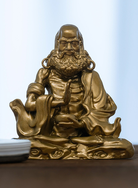 简修行黄铜达摩祖师佛像摆件