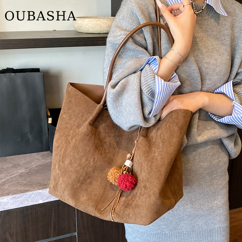 欧芭莎高级感大容量通勤托特包