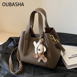 斜挎水桶包 高级感手提菜篮子包爆款 轻奢小众超火包包女式 2025新款