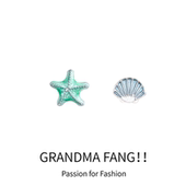 S925银针海星贝壳耳钉女小巧精致设计感耳环百搭气质网红同款 耳饰